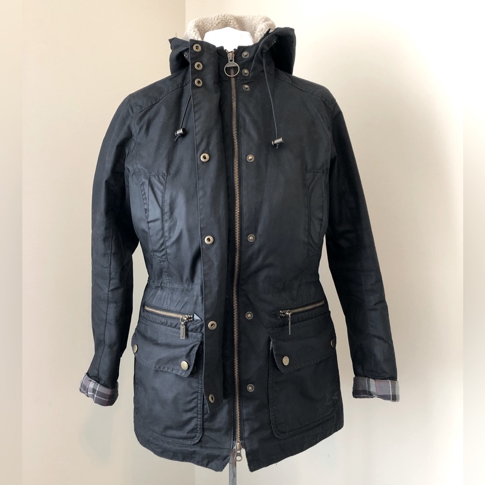 SOLD Barbour Kelsall Waxed Cotton Jacket US6/UK10 - Picture 3 of 11